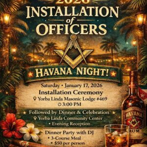 2026 Lodge Installation Dinner Party - 01/17/2026